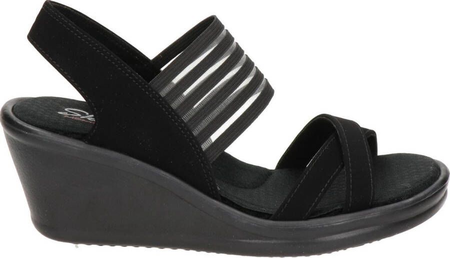 Skechers Sleehaksandaaltjes RUMBLERS-SOLAR BURST zomerschoen sandaal wig hak met memory foam
