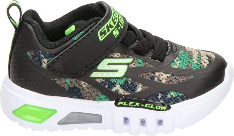 Skechers S-Lights Klittenbandschoen Jongens Groen Meerkleurig Zwart