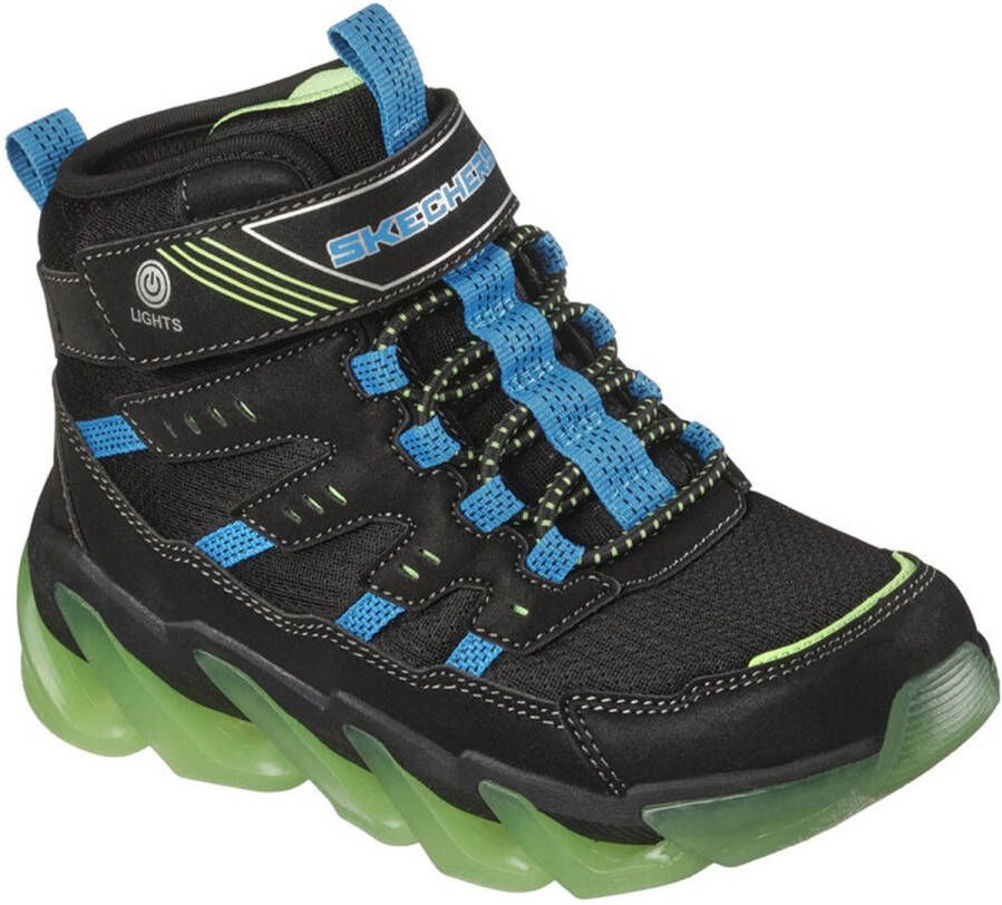 Skechers S Lights-Mega-Surge-FLASH BREEZE Unisex sneakerlaarzen voor kinderen 400131L zwart