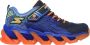 Skechers S Lights Mega Surge Jongens Sneakers Navy Orange - Thumbnail 6