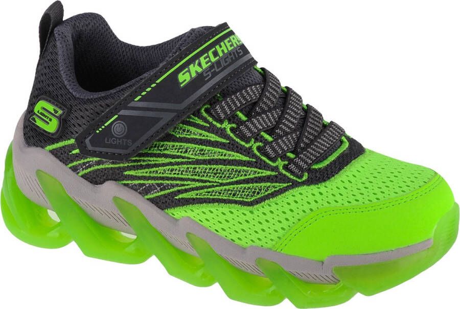 Skechers S Lights-Mega-Surge-NEZCO unisex sneaker voor kinderen 400132L grijs groen