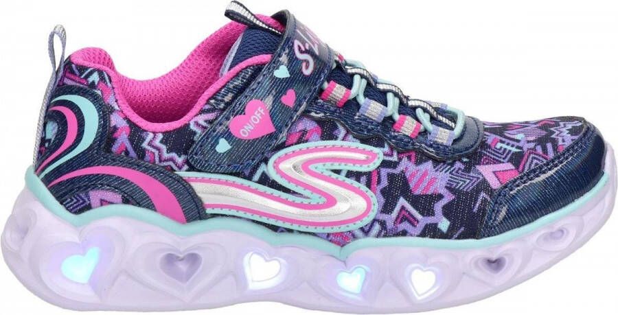 Skechers S Lights meisjes sneaker Blauw multi