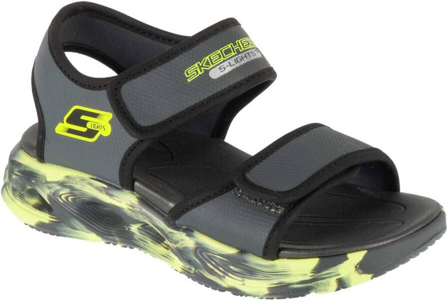 Skechers S-Lights: Sola Glow Sandal Fusion Brights voor een jongen Grijs Sandalen