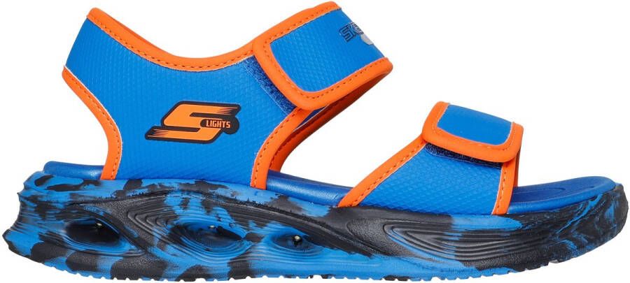 Skechers S Lights-Sola Glow Zandal-Fus Jongens Sandalen Blauw