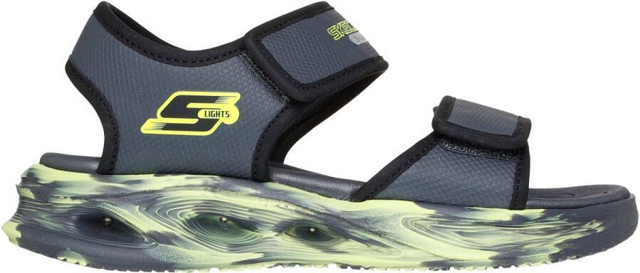 Skechers S Lights-Sola Glow Zandal-Fus Jongens Sandalen Grijs
