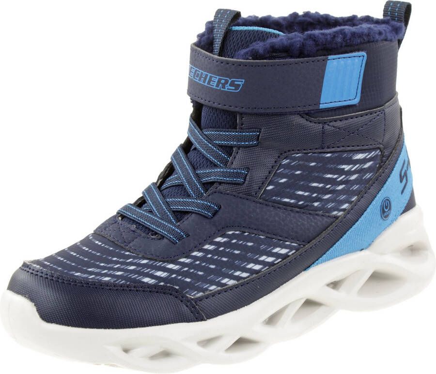 Skechers S Lights Twisted Brights Drovox jongenslaarzen gevoerd LED 401651L blauw