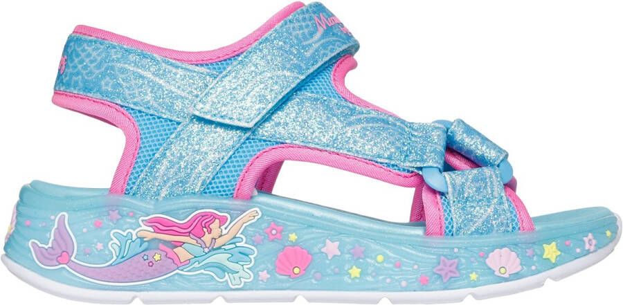 Skechers S Lights\Xae-Mermaid Dreams Zand Meisjes Sandalen Blauw