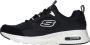 Skechers Sportieve Zwarte Leren Sneaker met AirCushioned Zool Zwart - Thumbnail 1