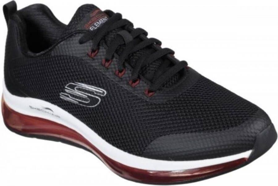 Skechers Skech Air Element 2 Lomar zwart rood sneakers heren(232036 BKRD )