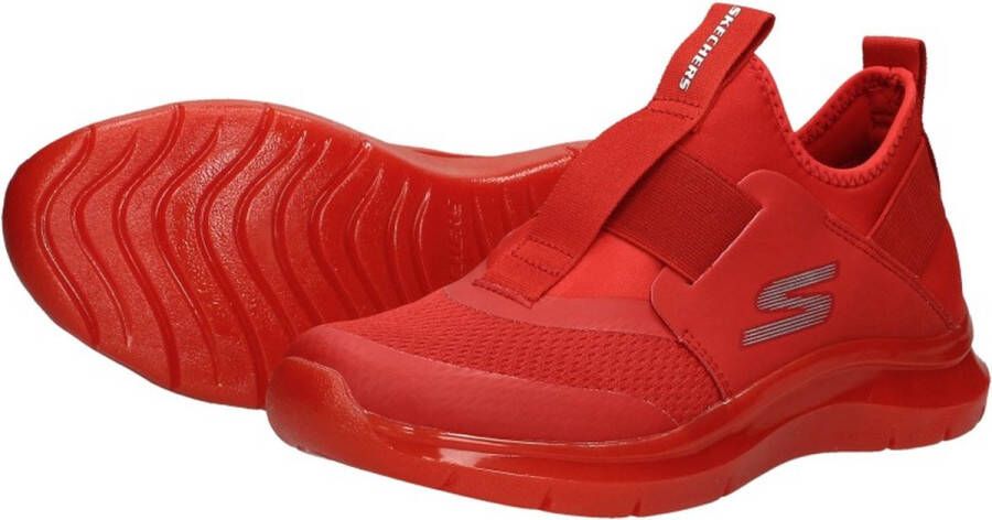 Skechers Fast Ice Sneakers rood Synthetisch Heren