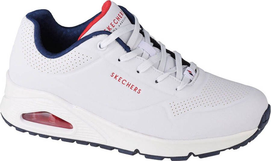 Skechers Sneakers met sleehak Uno Stand on Air Vrijetijdsschoen lage schoen veterschoen met fijne perforatie