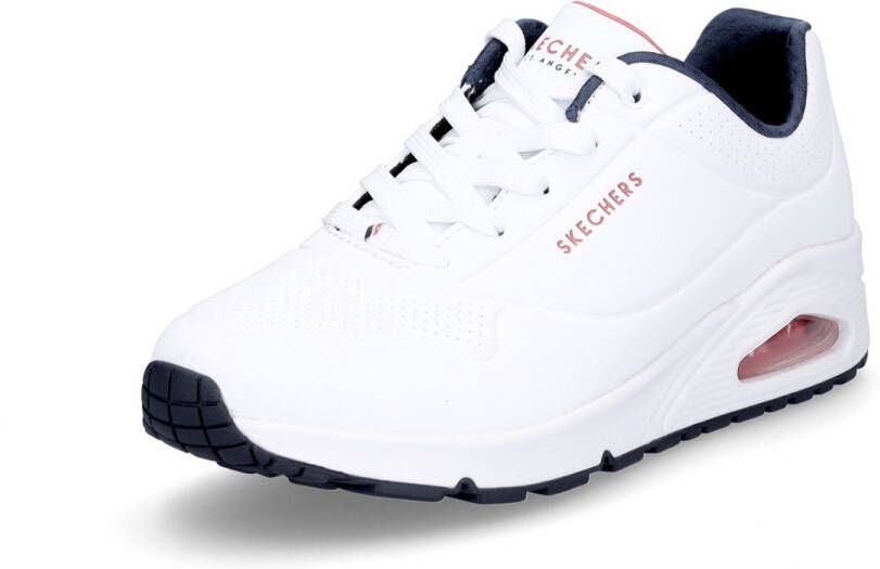 Skechers Sneakers met sleehak Uno Stand on Air Vrijetijdsschoen lage schoen veterschoen met fijne perforatie