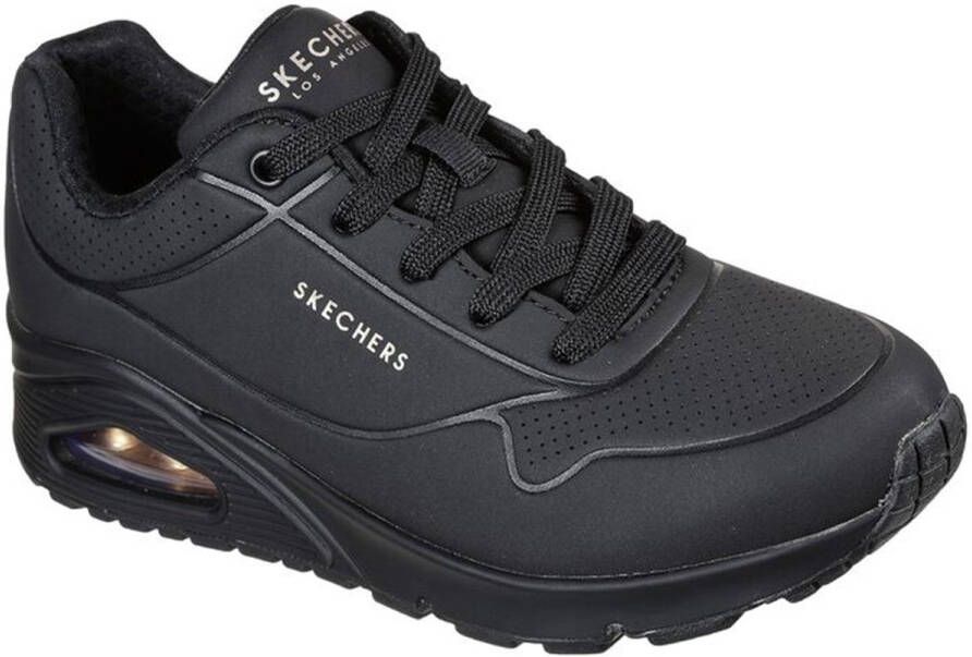 Skechers Skecher Street UNO STAND ON AIR Sneakers WIDE FIT Dames zwart