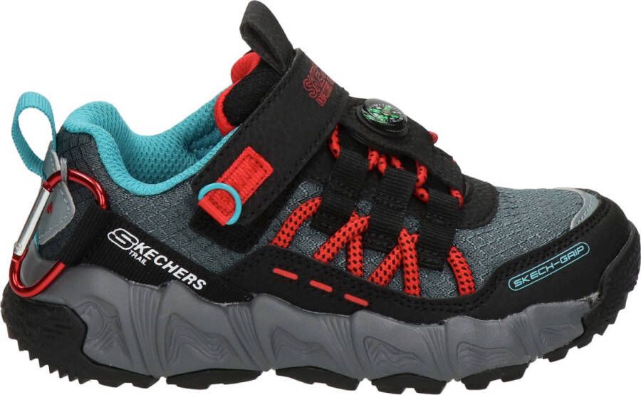 Skechers Skecher Velocitrek Pro Scout jongens sneaker Zwart rood