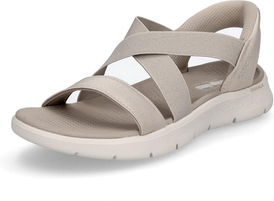 Skechers Slip-Ins Go Walk Flex Sandaal Glimmer Up Damessandaal Beige