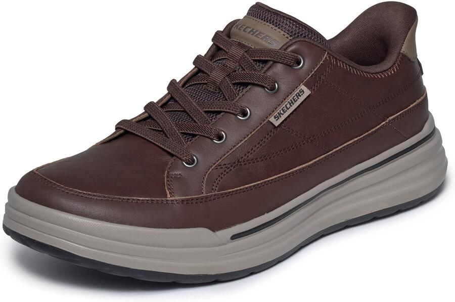 Skechers STERLING 211234 CHOC Heren Instappers slipin Chocolate