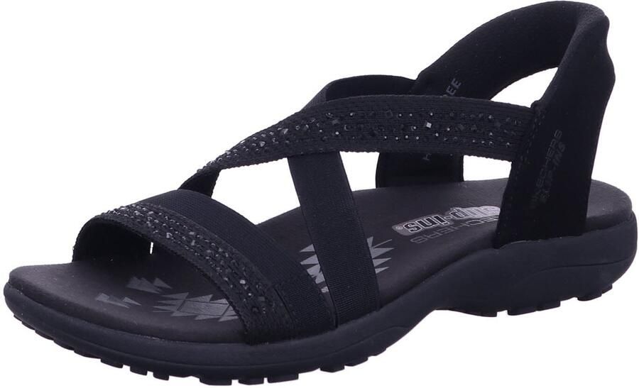 Skechers Slip-Ins Reggae Slim Summer Sparkle Damessandaal Zwart - Foto 6