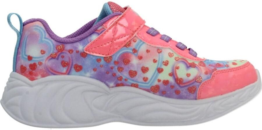 SKECHERS Sneakers 'UNICORN DREAMS' aqua geel lavendel pink