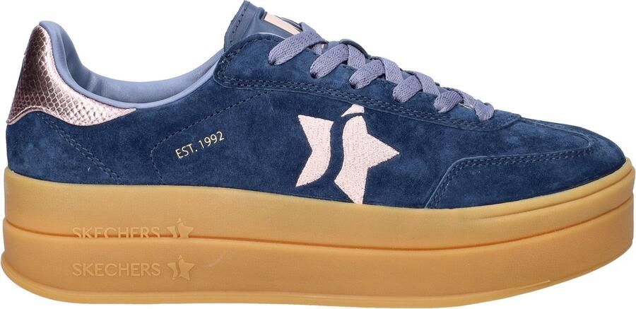 Skechers Academy Hi dames sneaker Blauw