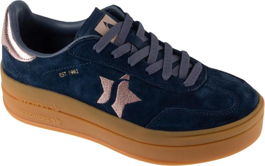 Skechers Academy Hi-Elevated Essence Vrouwen Blauw Sneakers