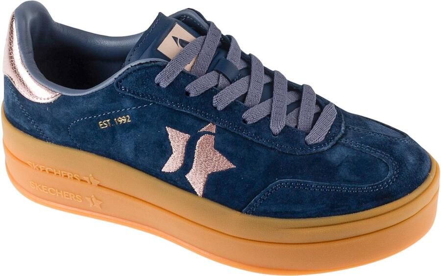 Skechers Academy Hi-Elevated Essence Vrouwen Blauw Sneakers