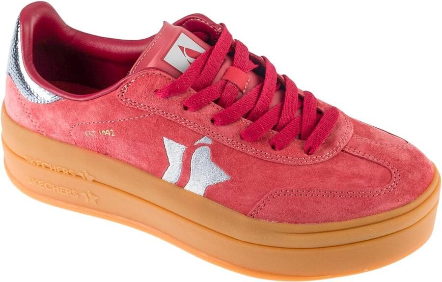 Skechers Academy Hi-Elevated Essence Vrouwen Rood Sneakers