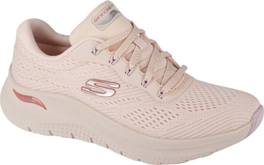 Skechers Arch Fit 2.0 Big League Dames Sneakers Gebroken Wit Roze - Foto 2