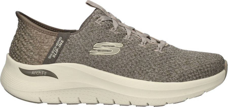 Skechers Hands Free Slip-Ins Arch Fit Summit heren sneaker Taupe - Foto 2