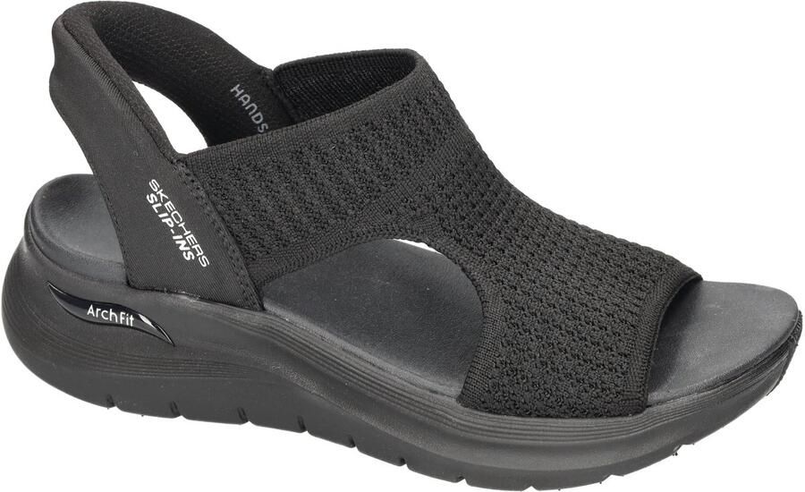 Skechers Arch Fit 2.0 Sandalen zwart Textiel - Foto 5
