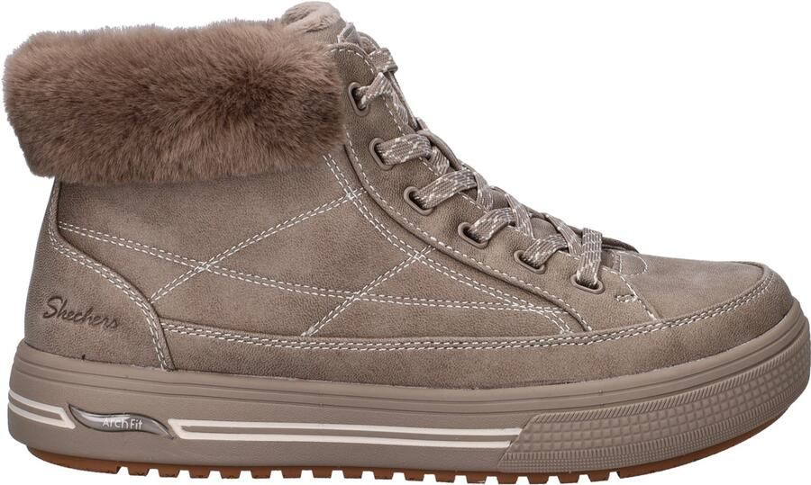 Skechers Arch Fit Arcade dames veterboot Donker Taupe
