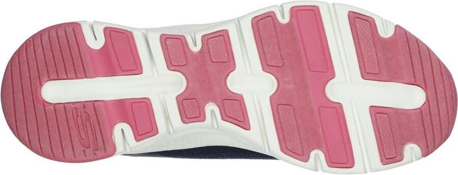 Skechers Arch Fit-Comfy Wave Dames Sneakers Navy Hot Pink - Foto 4