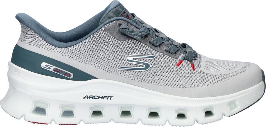 Skechers Hands Free Slip-Ins Arch Fit Glide-Step heren sneaker Licht grijs