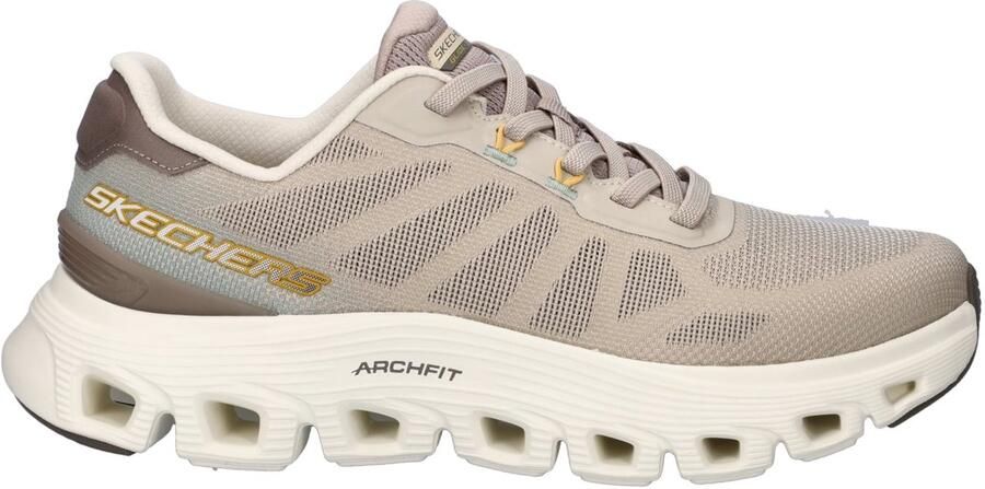 Skechers Arch Fit Glide-Step Wave Bremet heren sneaker Taupe