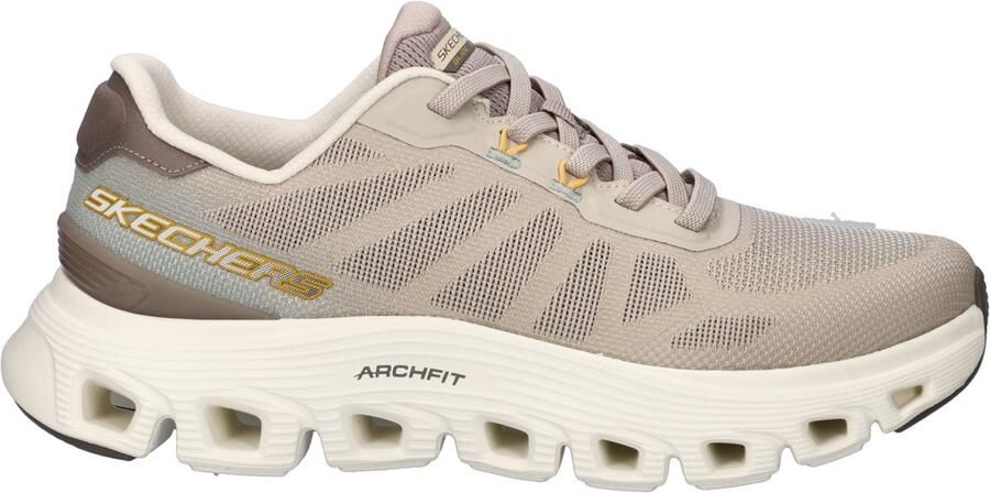 Skechers Arch Fit Glide-Step Wave Bremet heren sneaker Taupe