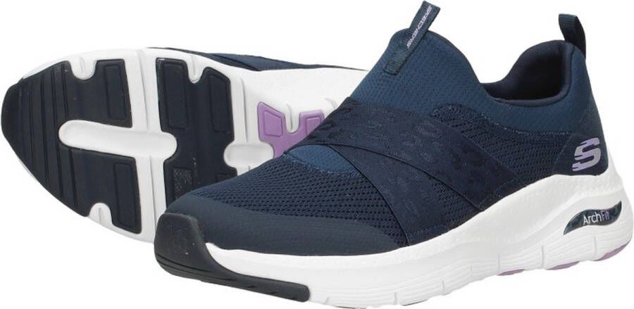 Skechers Arch Fit Modern Rhythm Dames Instappers Donkerblauw - Foto 12
