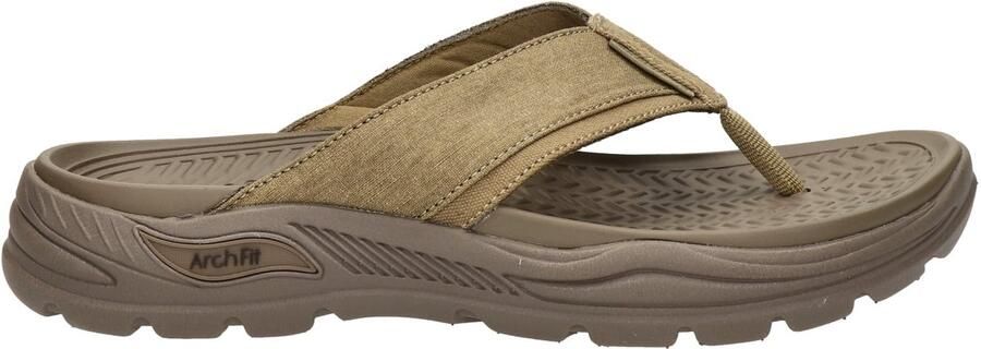 Skechers Arch Fit Motley SD heren slipper Taupe
