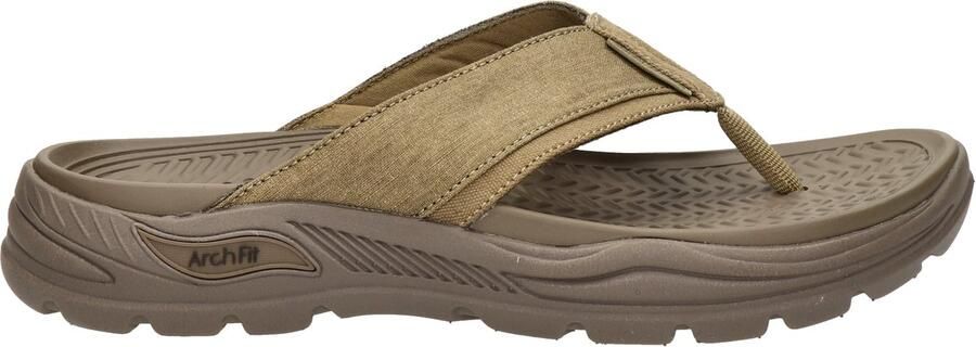 Skechers Arch Fit Motley SD heren slipper Taupe