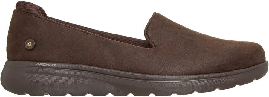 Skechers ARCH FIT N-JOY LITE ALLEGRA Dames Ballerina's Chocolate