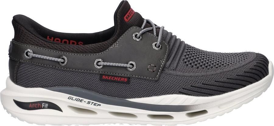 Skechers Arch Fit Orvan Starport heren sneaker Antraciet