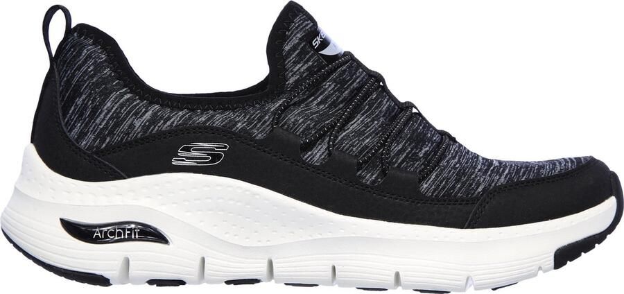 Skechers Arch Fit-Rainbow View Dames Instappers Black White