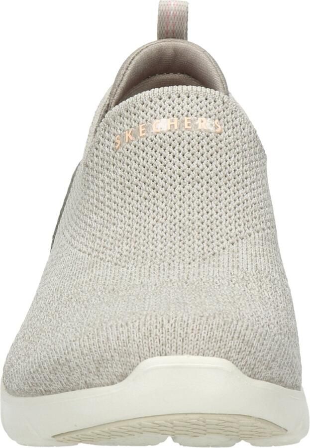 Skechers Arch Fit Refine Sneakers Don'T Go Dames Instappers Taupe - Foto 6