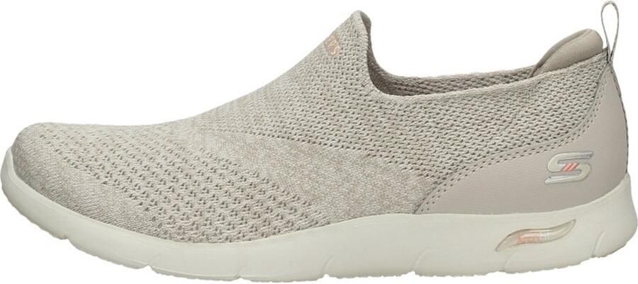 Skechers Arch Fit Refine Sneakers Don'T Go Dames Instappers Taupe - Foto 10