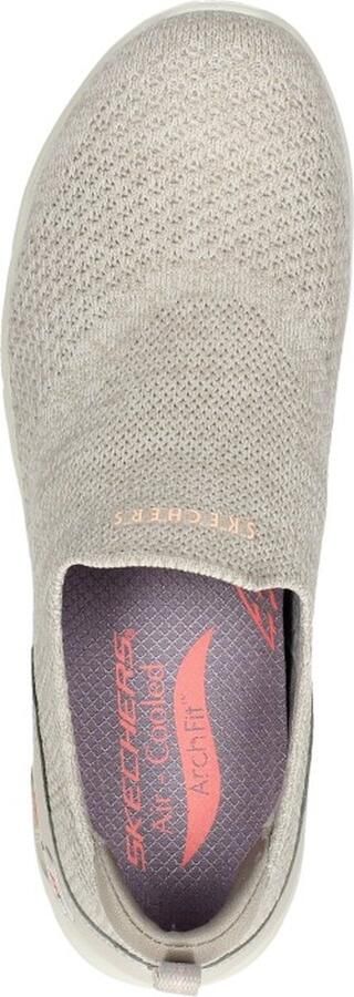 Skechers Arch Fit Refine Sneakers Don'T Go Dames Instappers Taupe - Foto 15