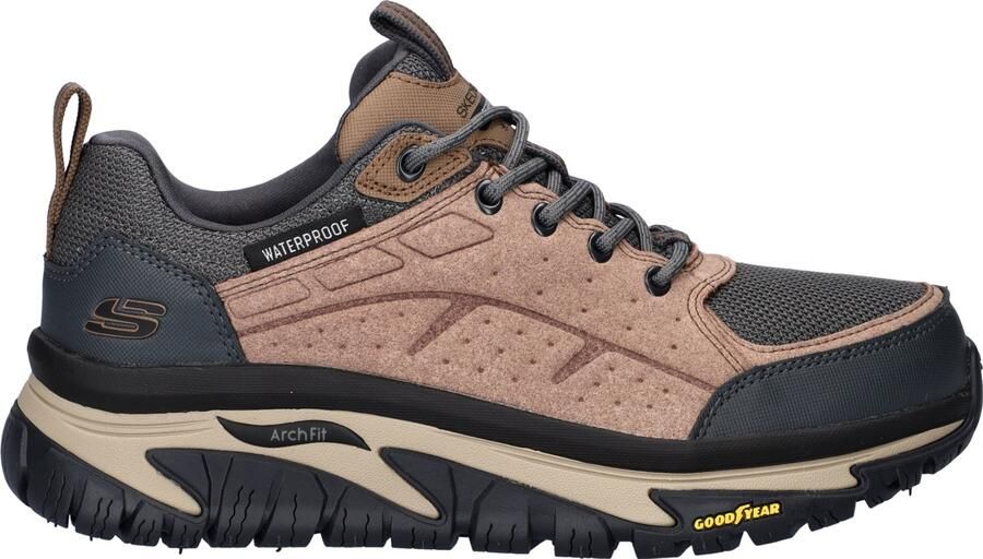 Skechers Arch Fit Road Walker heren wandelschoen Multi bruin