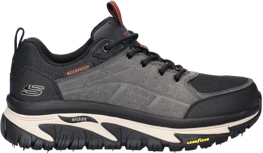 Skechers Arch Fit Road Walker heren wandelschoen Zwart