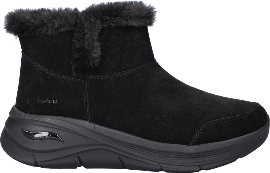 Skechers Archt Fit 3.0 Winter Lush dames gevoerde boot Zwart