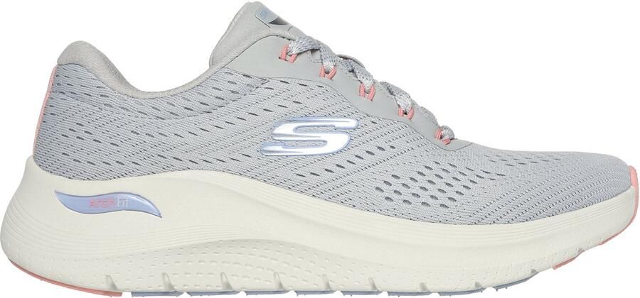 Skechers art. 150051 LGMT Arch Fit 2.0 Big League Dames Sneakers Lichtgrijs Mutlicolour