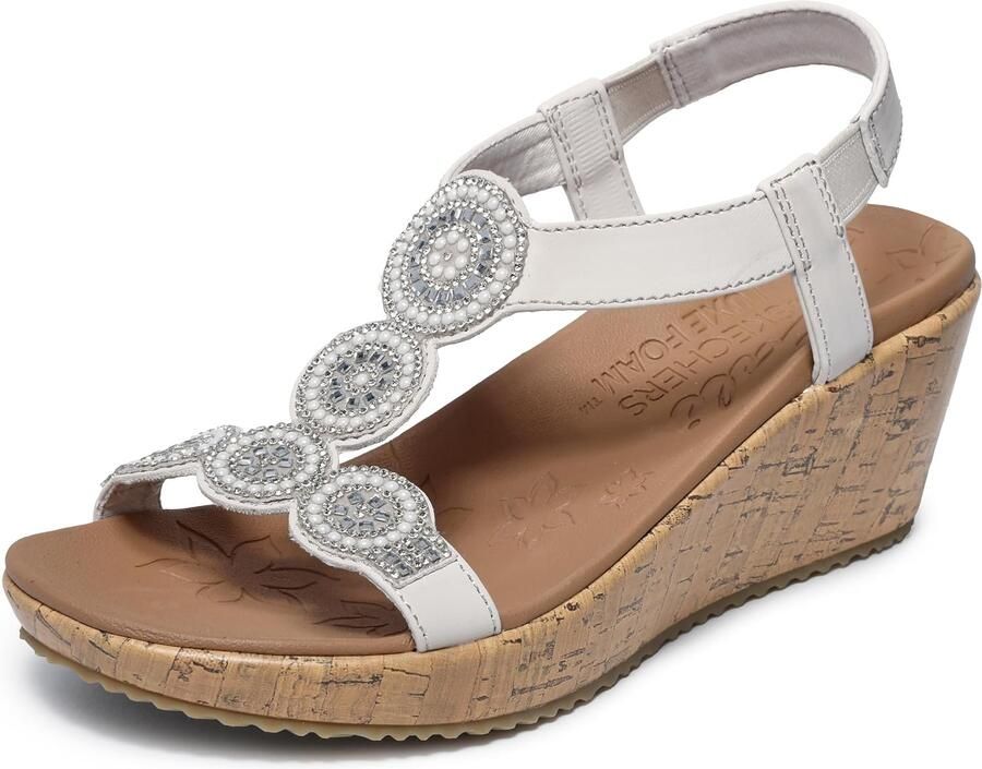 Skechers Beverlee Date Glam Wedge Sandalen Dames Comfort & Stijl