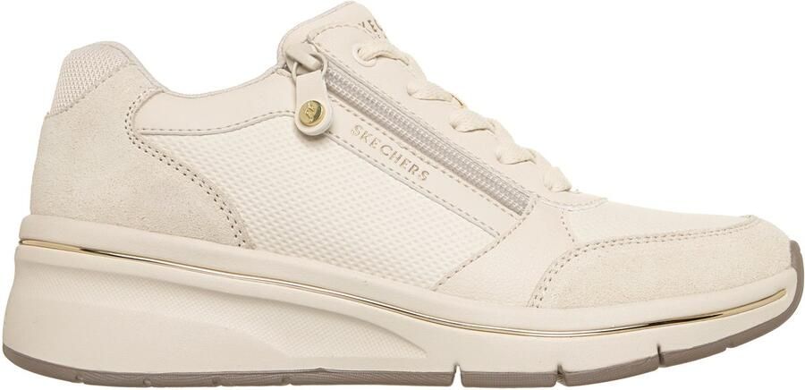 Skechers BILLION FLEX LUXE UP Dames Veterschoenen Naturel