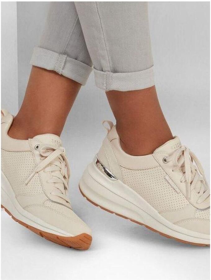 Skechers BILLION SUBTLE SPOTS Dames Sneakers Wit - Foto 3